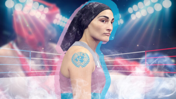 La boxeadora italiana participante de los Juegos Olímpicos 2024, Angela Carini